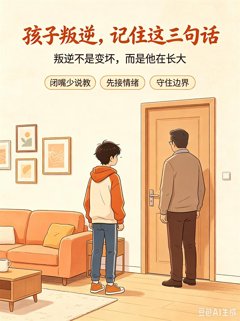 父母稳住情绪，孩子才会卸下防备！这3个方法，让叛逆期变成成长期_www.hnlfjy.com.cn